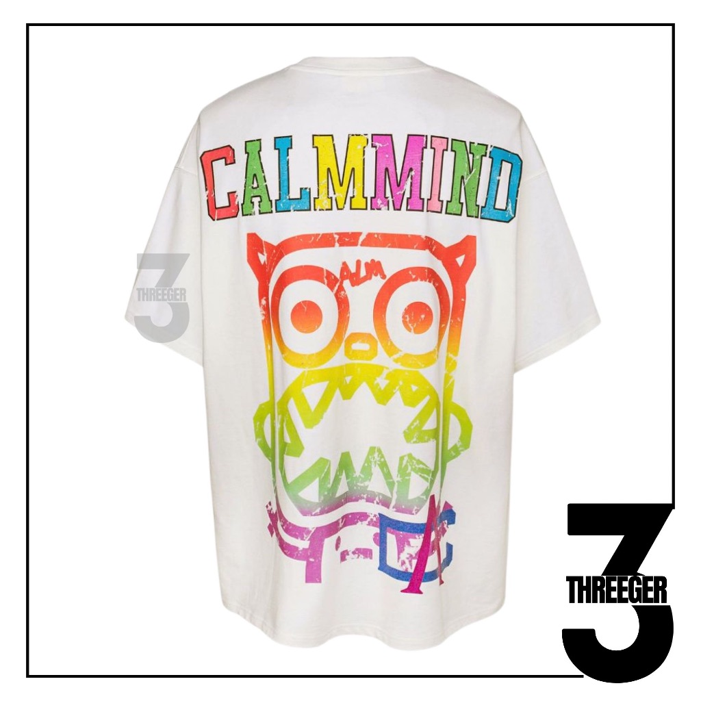 Calmmind Rainbow Gradient Monster Tee White Original / Calmmind Original