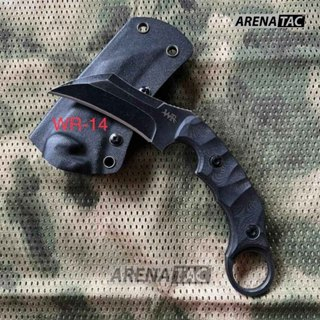 Arenatac - Pisau Karambit Tactical Kydex WR 14 / Pisau WR Tactical Outdoor + Holster Dan Teklock