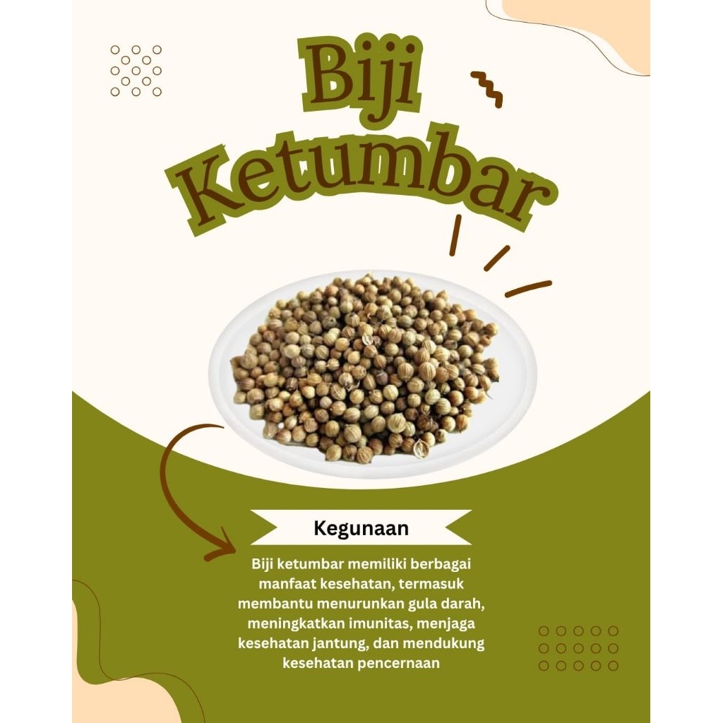 

Biji ketumbar kemasan 1kg