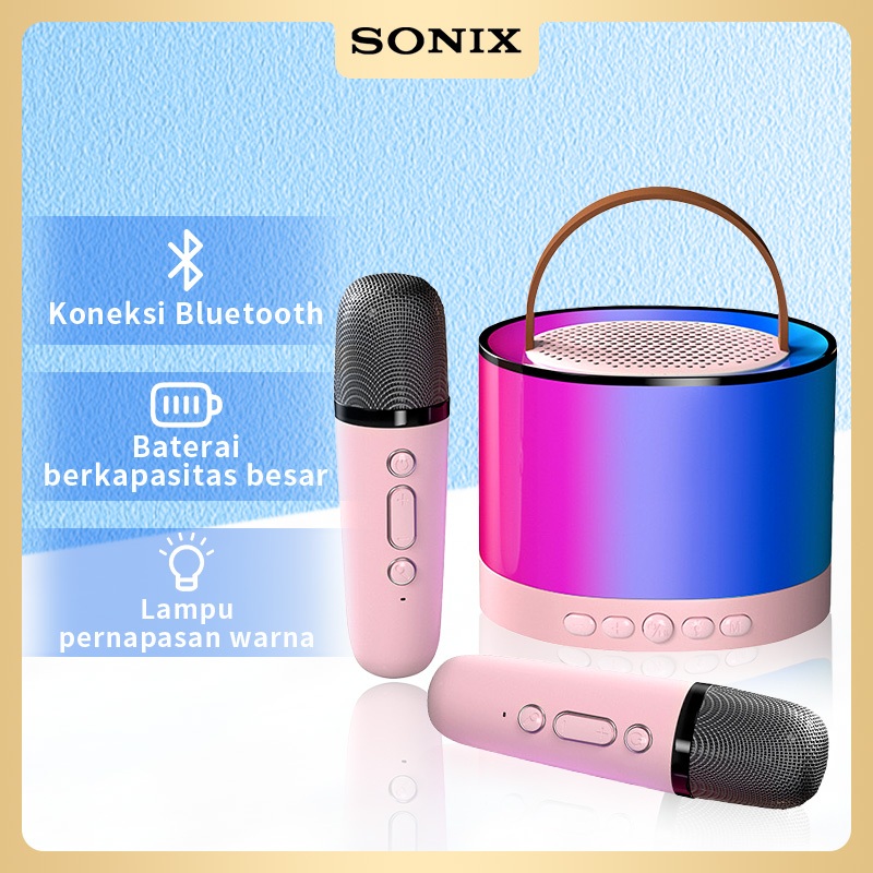 Sonix Karaoke Bluetooth Speaker SK06 Mini Portable Speaker with MIC Full Bass Wireless KTV Cute Wire