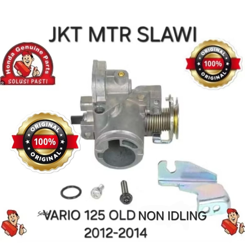 16410 KZR B21 body set, throttle body cangkang vario 125  iss idling stop,  2012-2014, asli honda ah