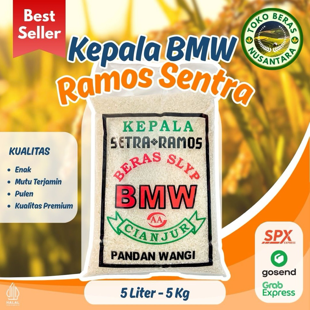 

BERAS CIANJUR BMW (Tidak wangi ) PUTIH BERSH