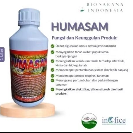 HUMASAM PEMBENAH TANAH SENYAWA HUMAT KEMASAN 1LITER