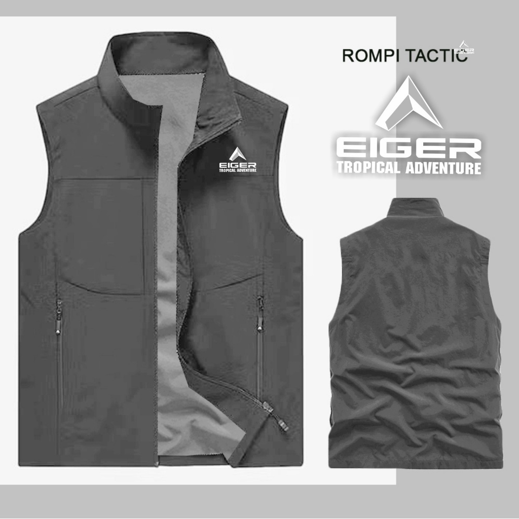 JAKET ROMPI TACTIC TERBARU CUSTOM SABLON EIGER / JAKET DISTRO KEREN / JAKET PRIA WANITA CUSTOM