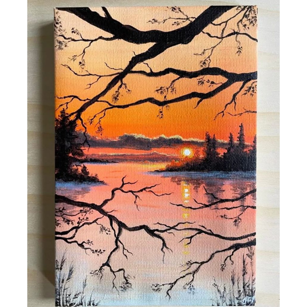 lukisan dinding ruang tamu minimalis