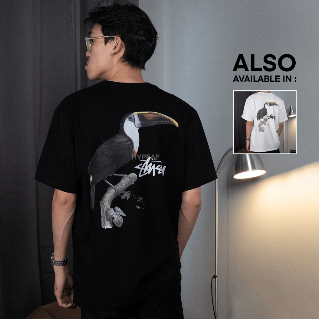 STUSSY Tucan Tshirt Tee Authentic / Baju Kaos STUSSY Original