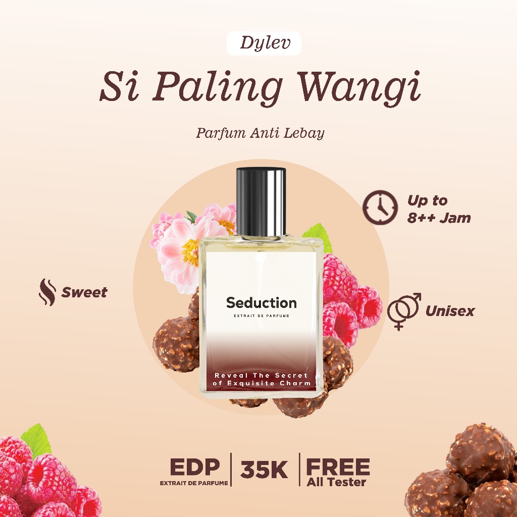 Parfum Pria & Wanita Aroma Seperti Permen manis Seduction by Dylev - Tahan Lama