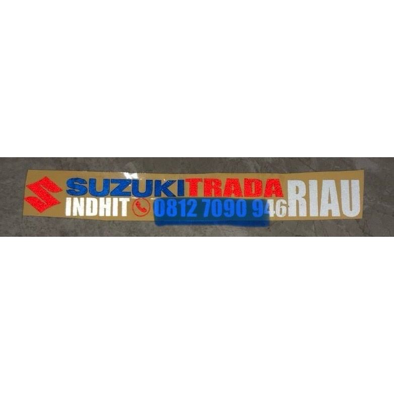 

Sticker Szuki Trada 3 warna untuk custom ukuran dan logo lain chat admin Bebas Custom Tulisan dan Warna