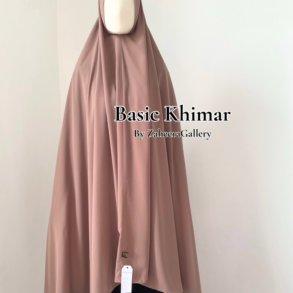 BERGO SYAR'I JETBLACK || Khimar syar’i || Basic Khimar ||| By ZaheeraGallery