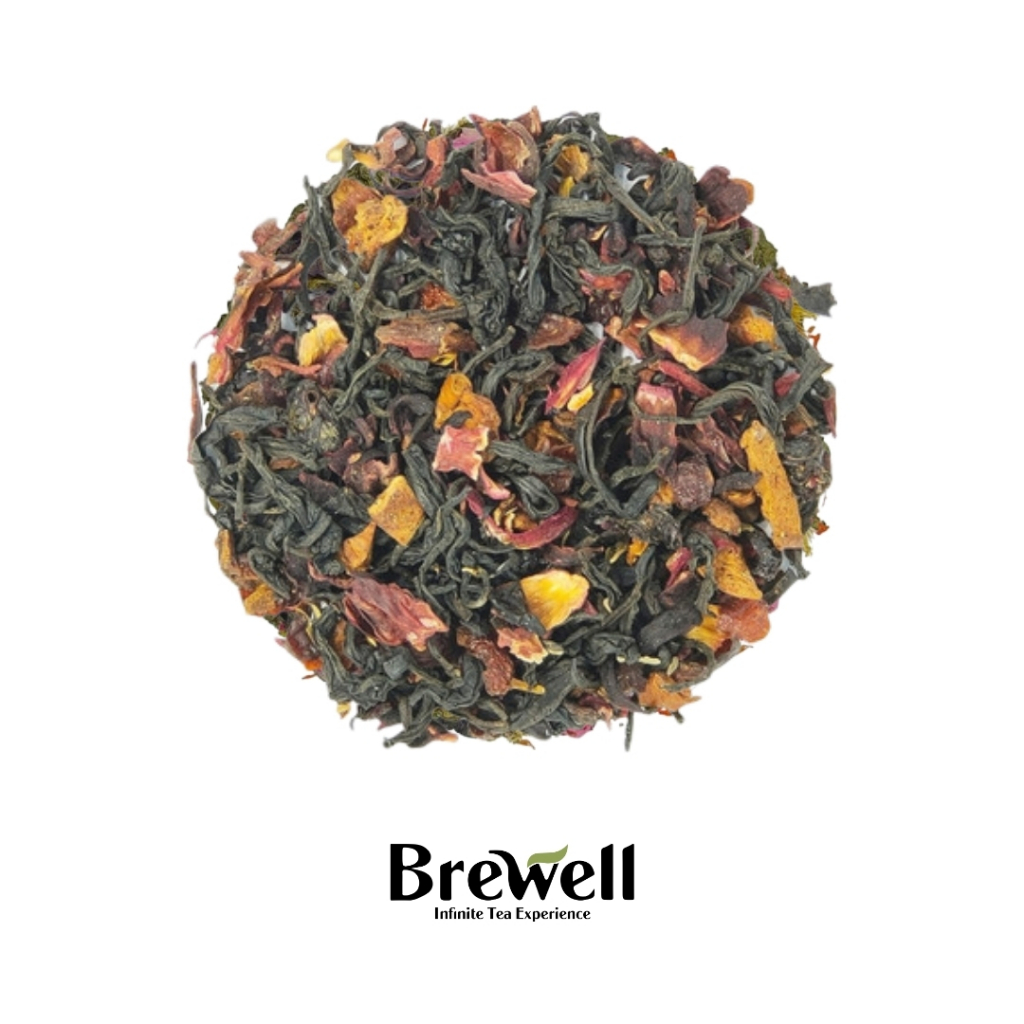 

Brewell | Berryful Tea Blend - Loose Tea | Teh Hitam Beri Rosella | Berry Hibiscus Black Tea | Premium Tea - 250 Gram / 500 Gram