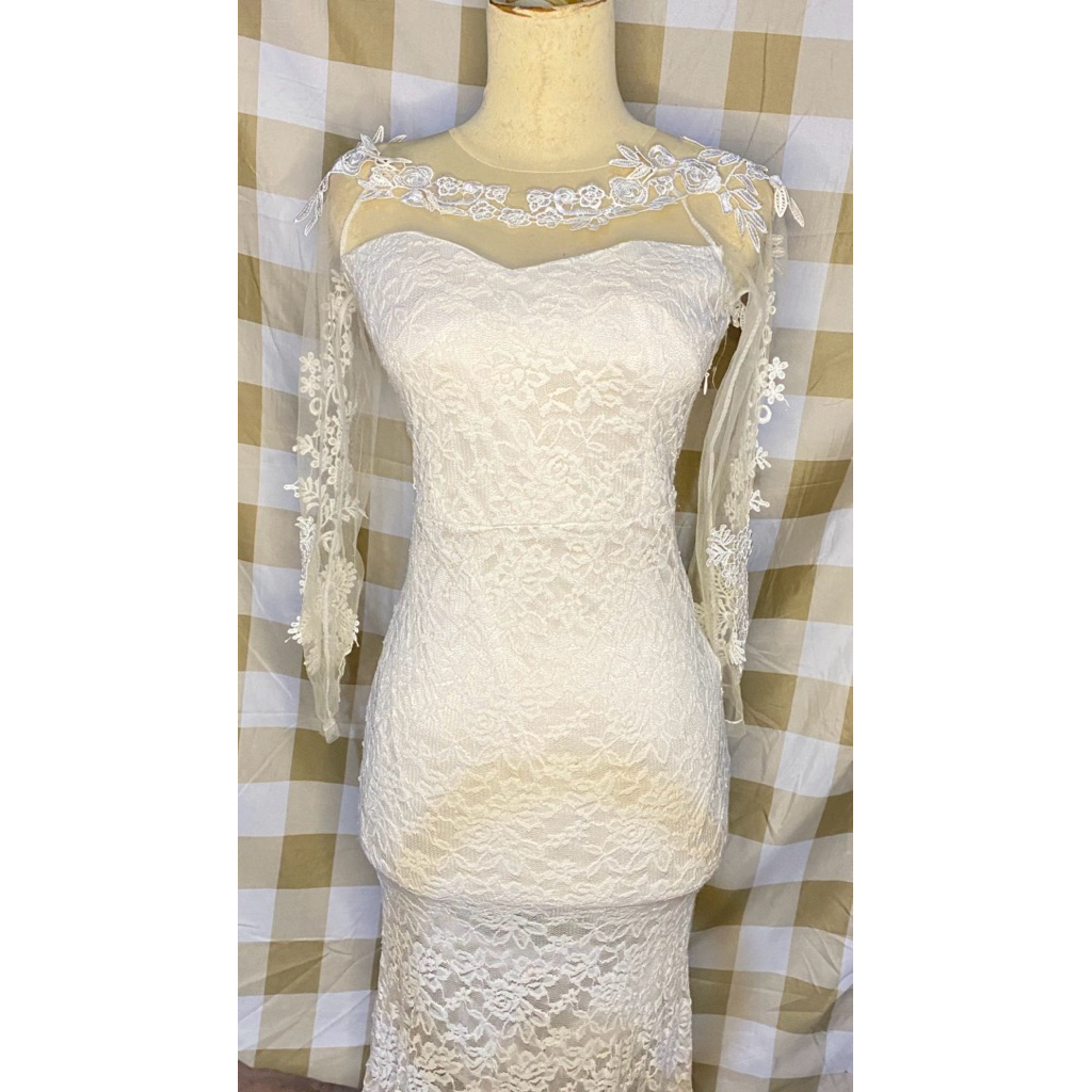 white dress (preloved)