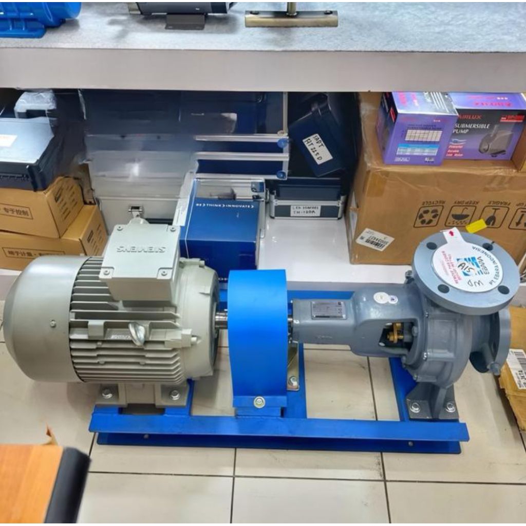 pompa sentrifugal EBARA 100X80 FSHA motor siemens 30KW 40HP 380V