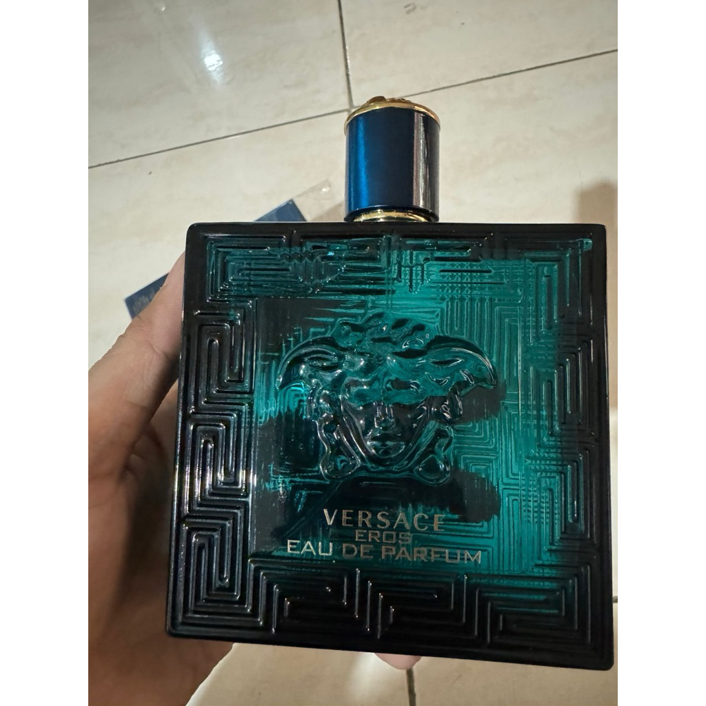 preloved Versace Eros 200ML Bpom with box