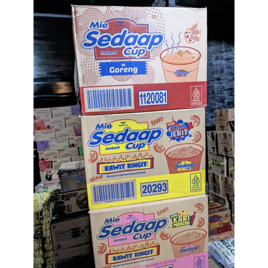 

Promo Mie Sedaap Cup Instan Varian Random Kuah/Goreng Isi 12 Cups