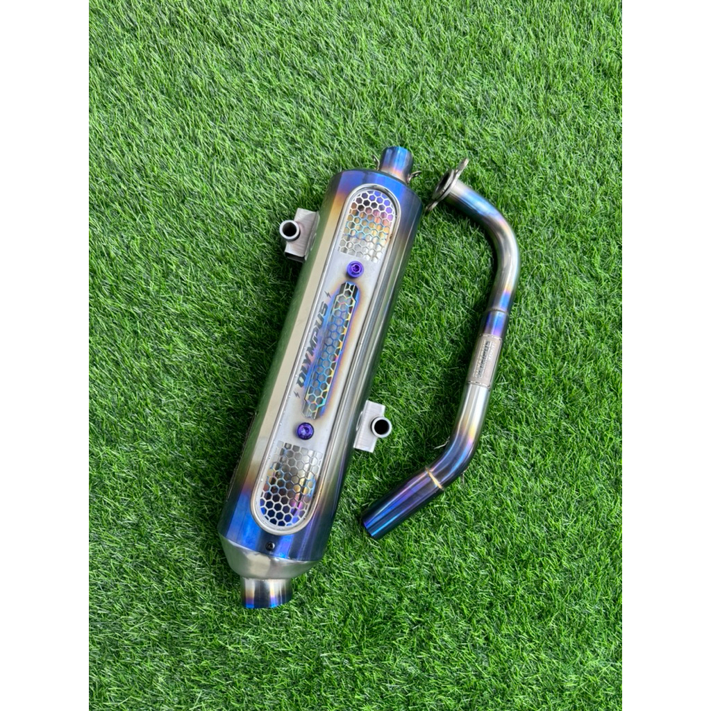 knalpot olympus std racing blue