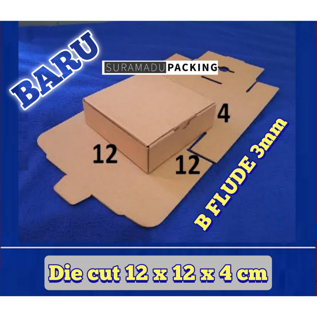 

Kardus box packing DIE CUT 12x12x4 cm bahan B-flude 3mm DIE CUT PIZZA kardus box packing Die cut pizza Kardus box karton packing 12x12x4 cm Packing Polos dan Tebal 3mm B FLUDE