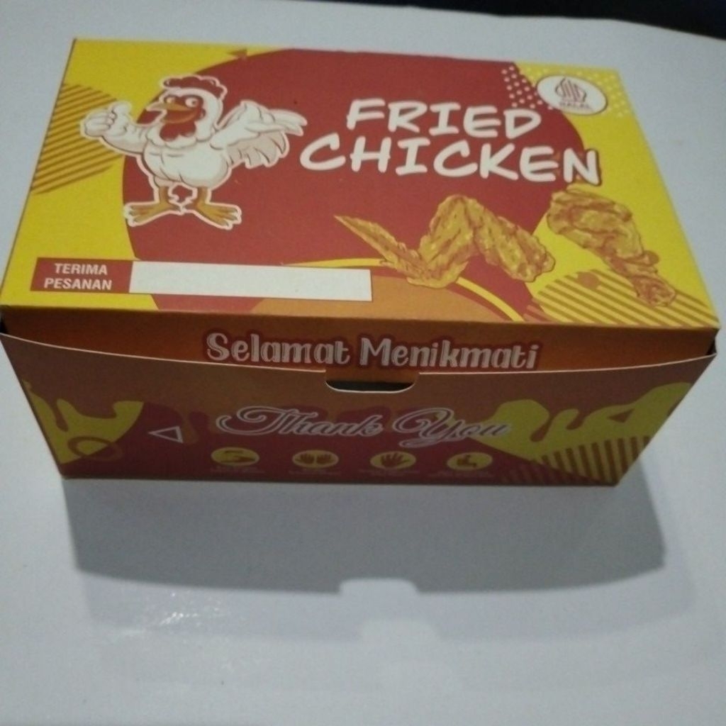 

BOX KARDUS FRIED CHICKEN ISI 50 LAPIS VOIL / BOX KFC FRIED CHICKEN