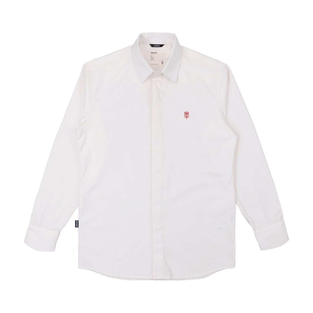 RILK MATERNAL DISASTER WHITE LONG SHIRT KEMEJA PANJANG PUTIH