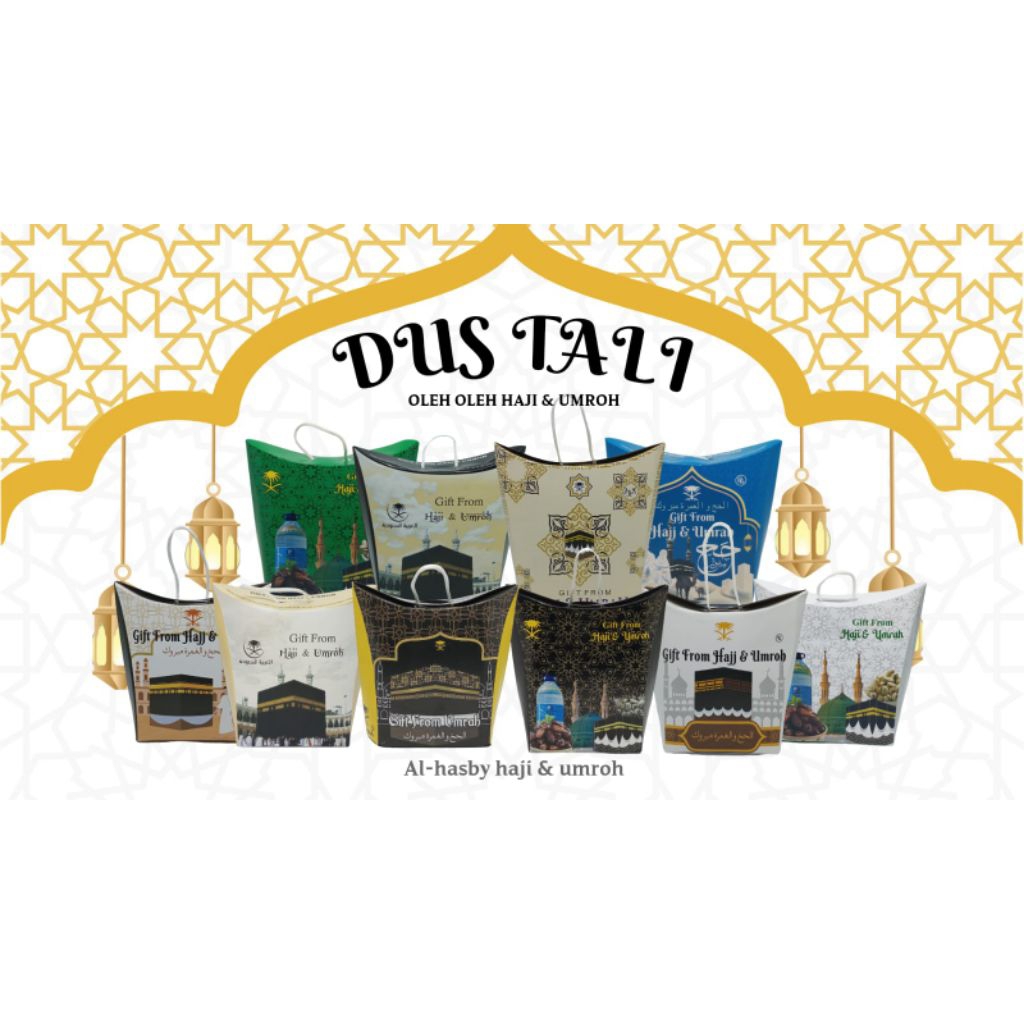 

Dus Tali Motif Oleh Oleh Haji dan Umroh 1 pack isi 50 pcs