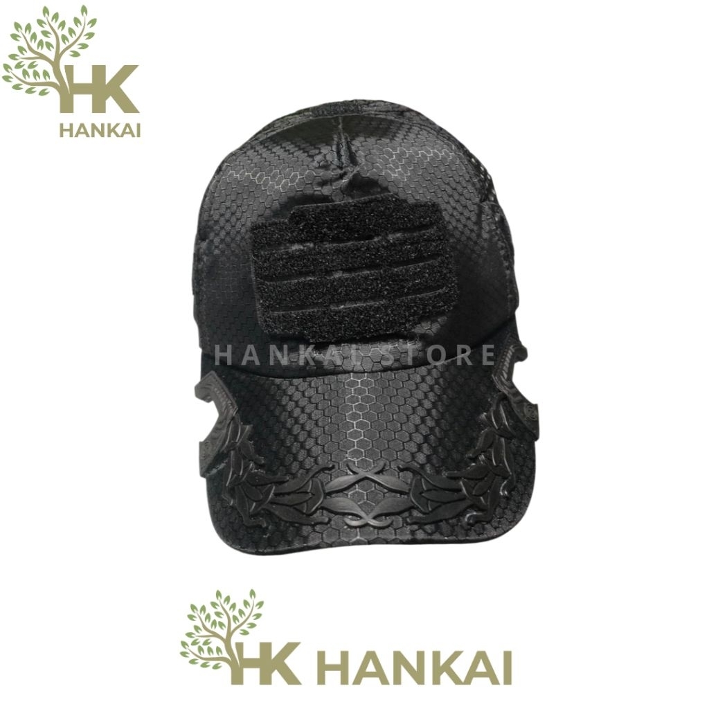 Terbaru Topi Coak Laser Hitam Pamen / Topi Laser Motif Tawon / Topi Coak Hitam Pamen