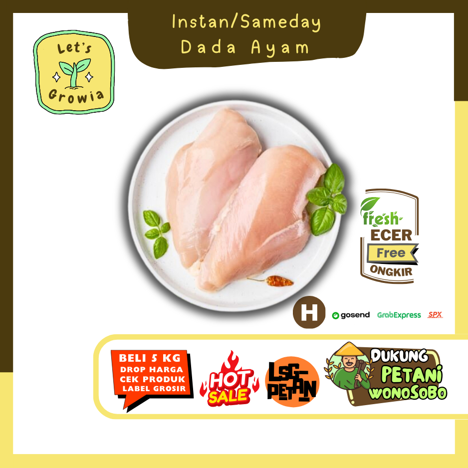

Growia || Dada Ayam Filet / Paha Ayam -- Hasil Petani Langsung Ecer Sayur Gunung(H)