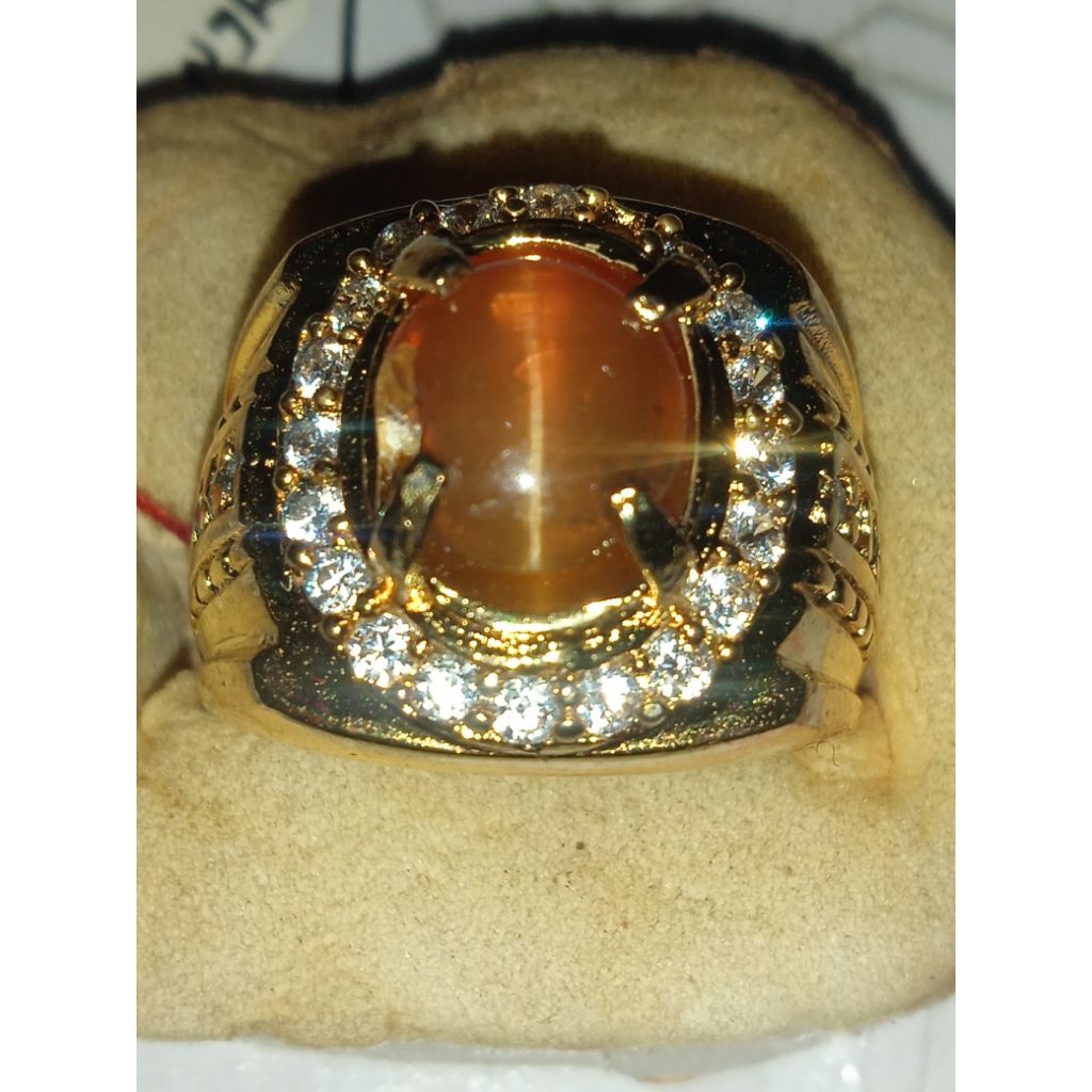 batu cat eye Madu natural memo asli