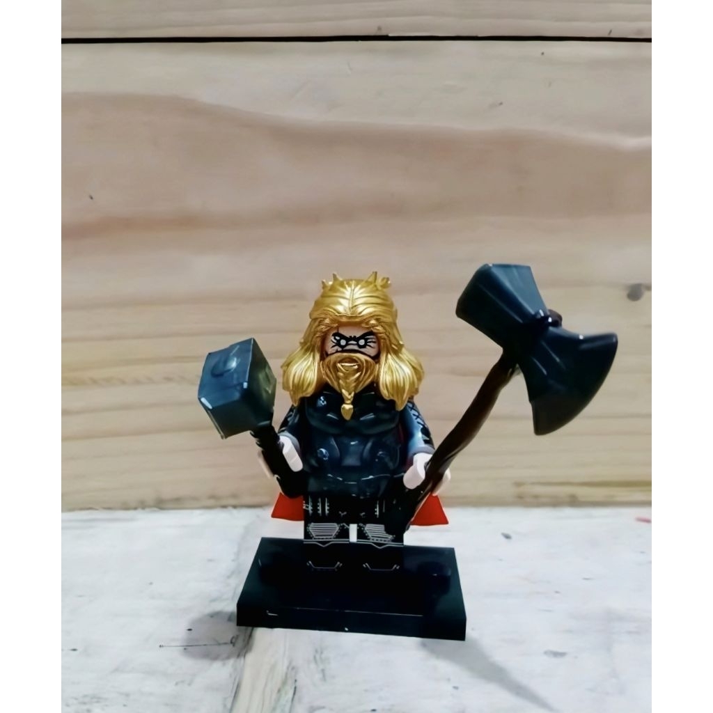 figure fat thor final battle avengers end game figure thor plus mjolnir and stormbreaker