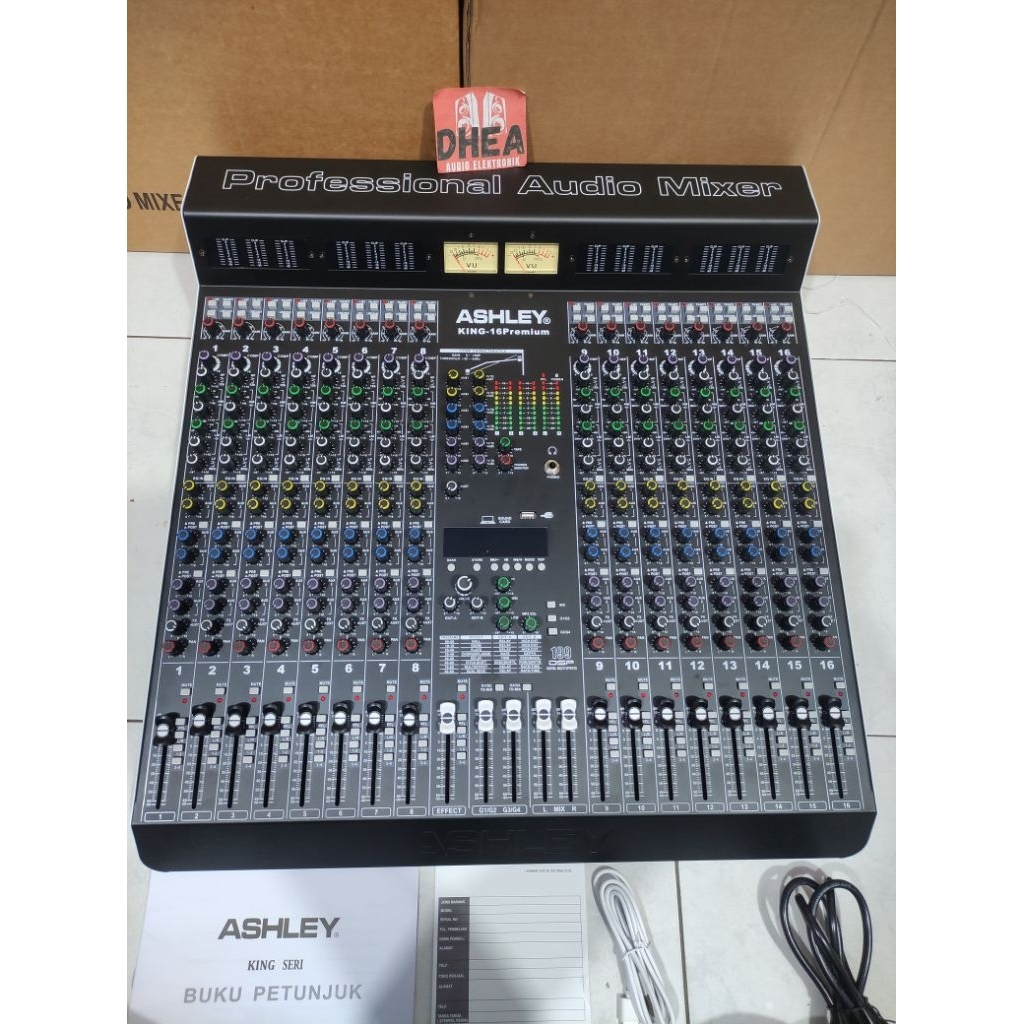 Mixer Audio ASHLEY KING-16 Premium 16channel original ASHLEY KING-16PREMIUM garansi resmi