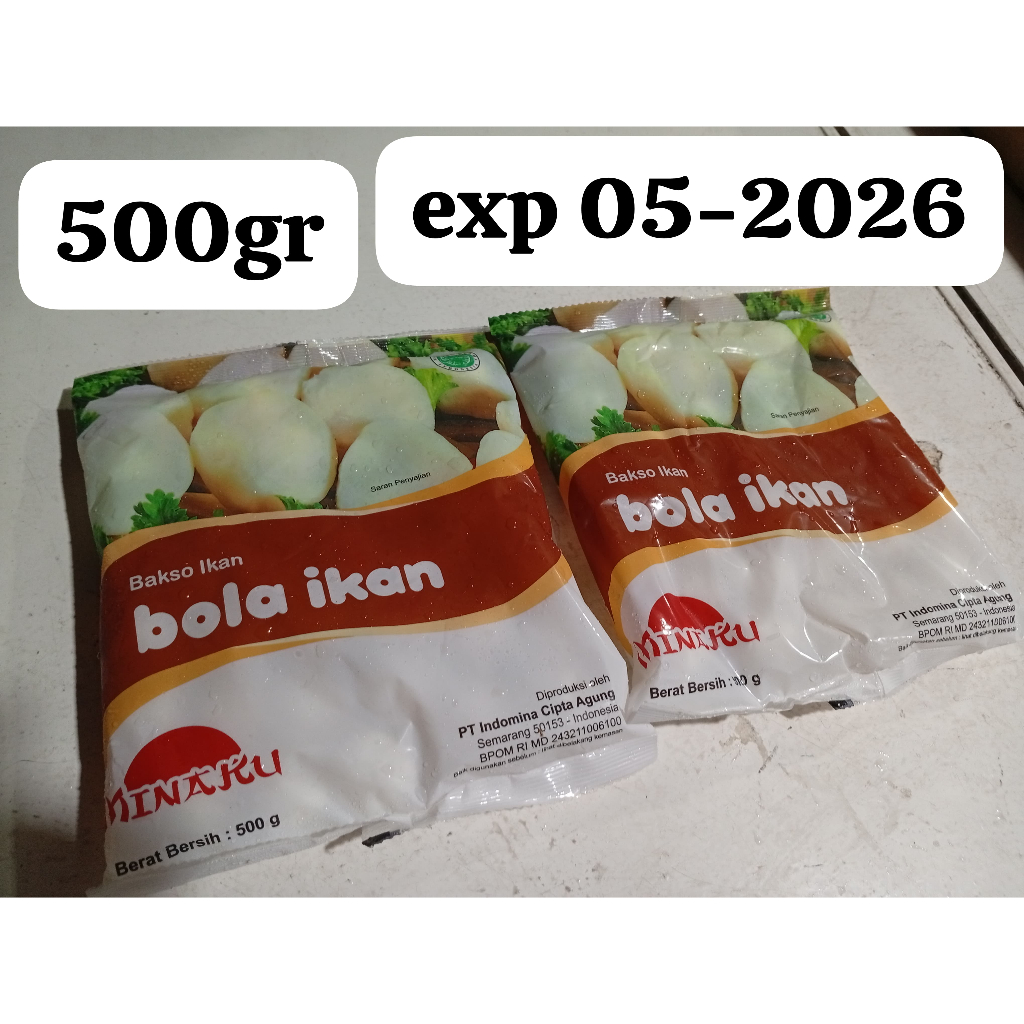 

bola ikan minaku 500 gr