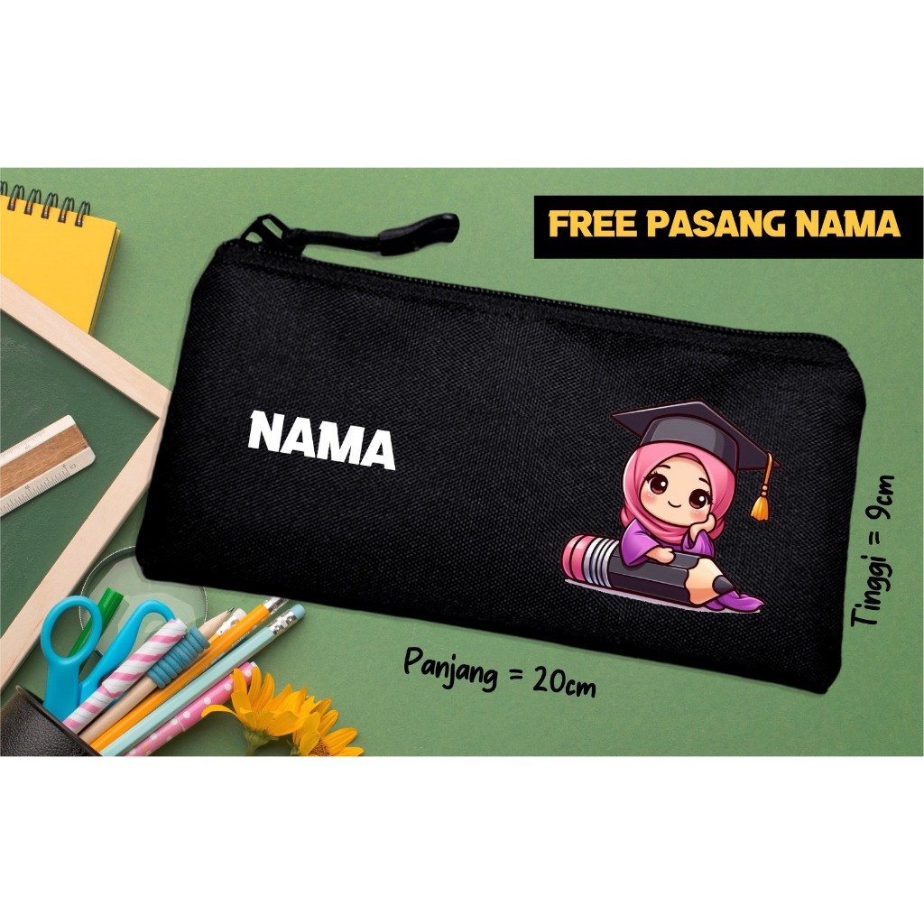 

READY GRATIS SABLON NAMA Tempat Pensil Anak Bahan Cordurra Kotak Pensil Anak Perempuan Laki Laki Sekolah SD TK Paud Pencil Case Casual Premium