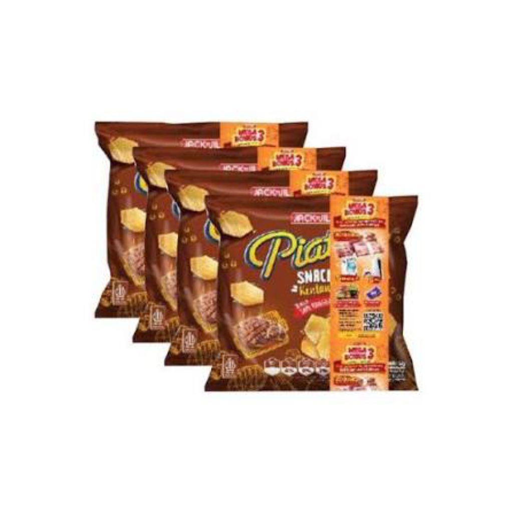 

Piattos Snack Kentang Gireng Jack' n Jill 13g 1 Renteng Isi 10 pcs Bonus 1 pcs Promo Mega Bonus 3