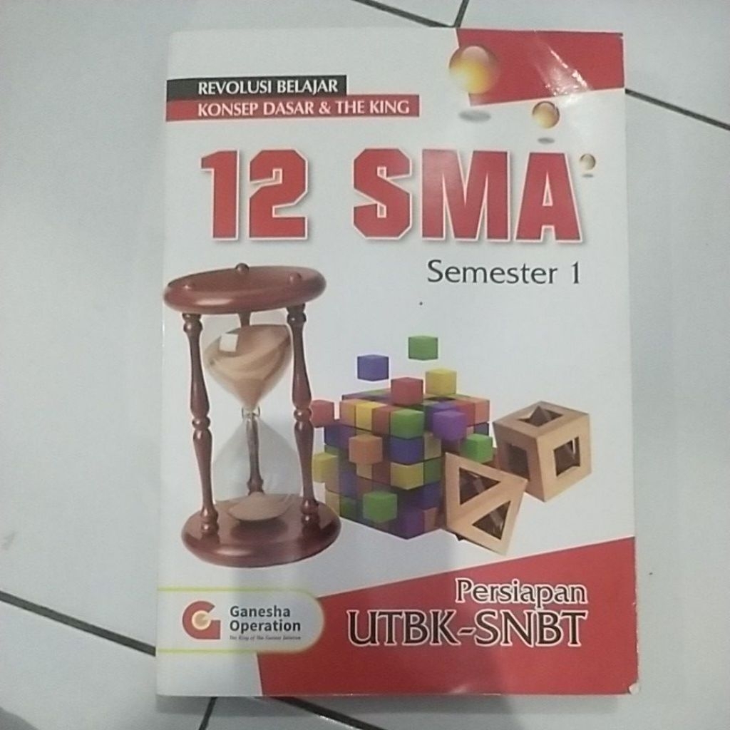 preloved buku konsep dasar dan the king go kelas 12 SMA persiapan utbk snbt semester 1