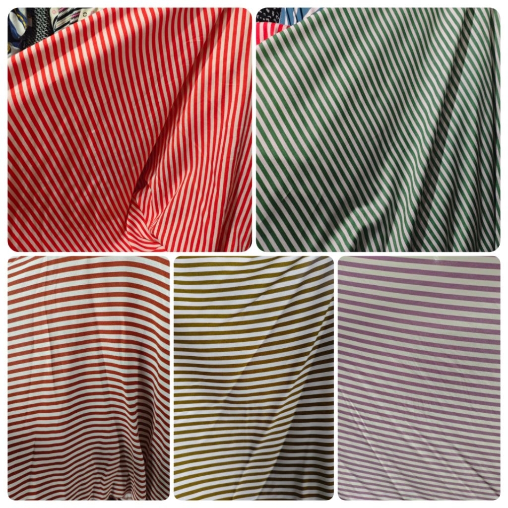 Promo  Katun Rayon Motif Salur || Bahan Lembut & Halus
