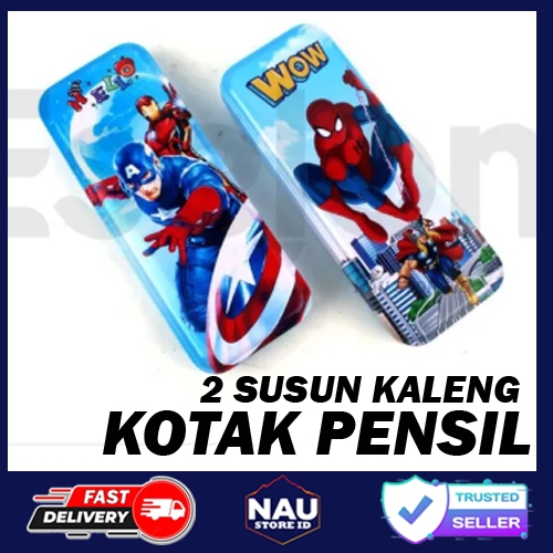 

KOTAK PENSIL KALENG READY MOTIF CAPTAIN AMRIK / Kotak Pensil Kaleng Anak Sekolah Cowok AD-133 – Motif Karakter Lucu dan Ringan Dibawa - NAU STORE ID