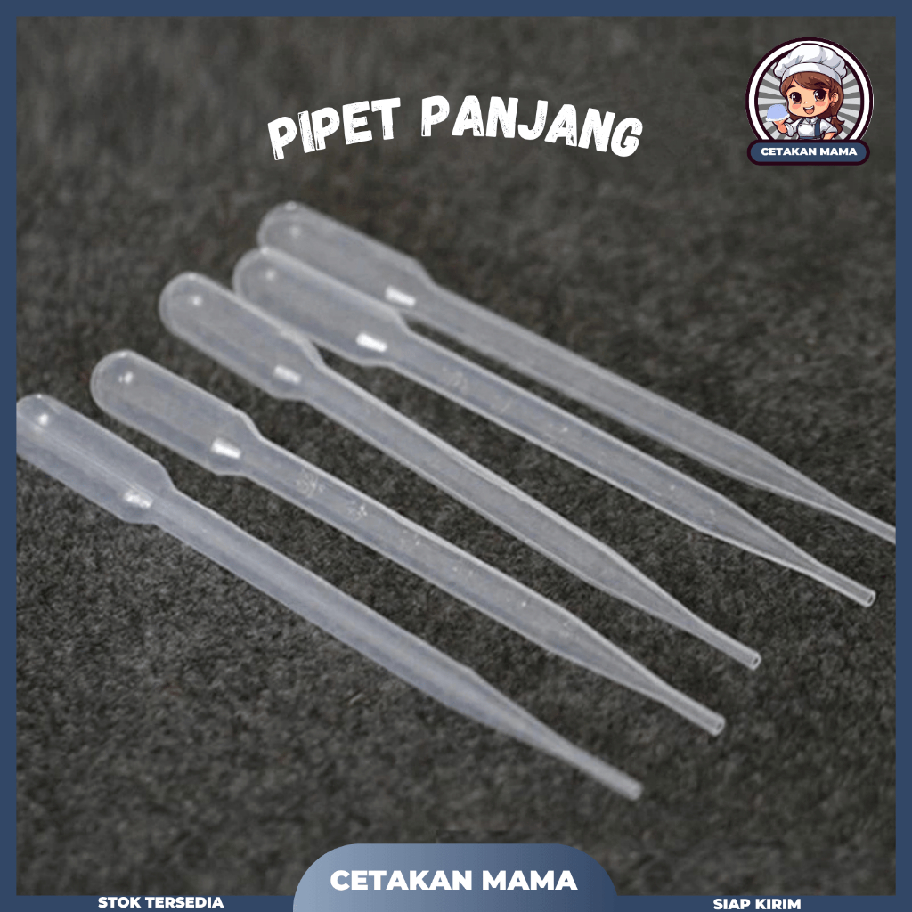 1 PCS PIPET TETES PLASTIK 3ML / PIPET PANJANG PLASTIK / DROP PIPETTE / PIPET TETES