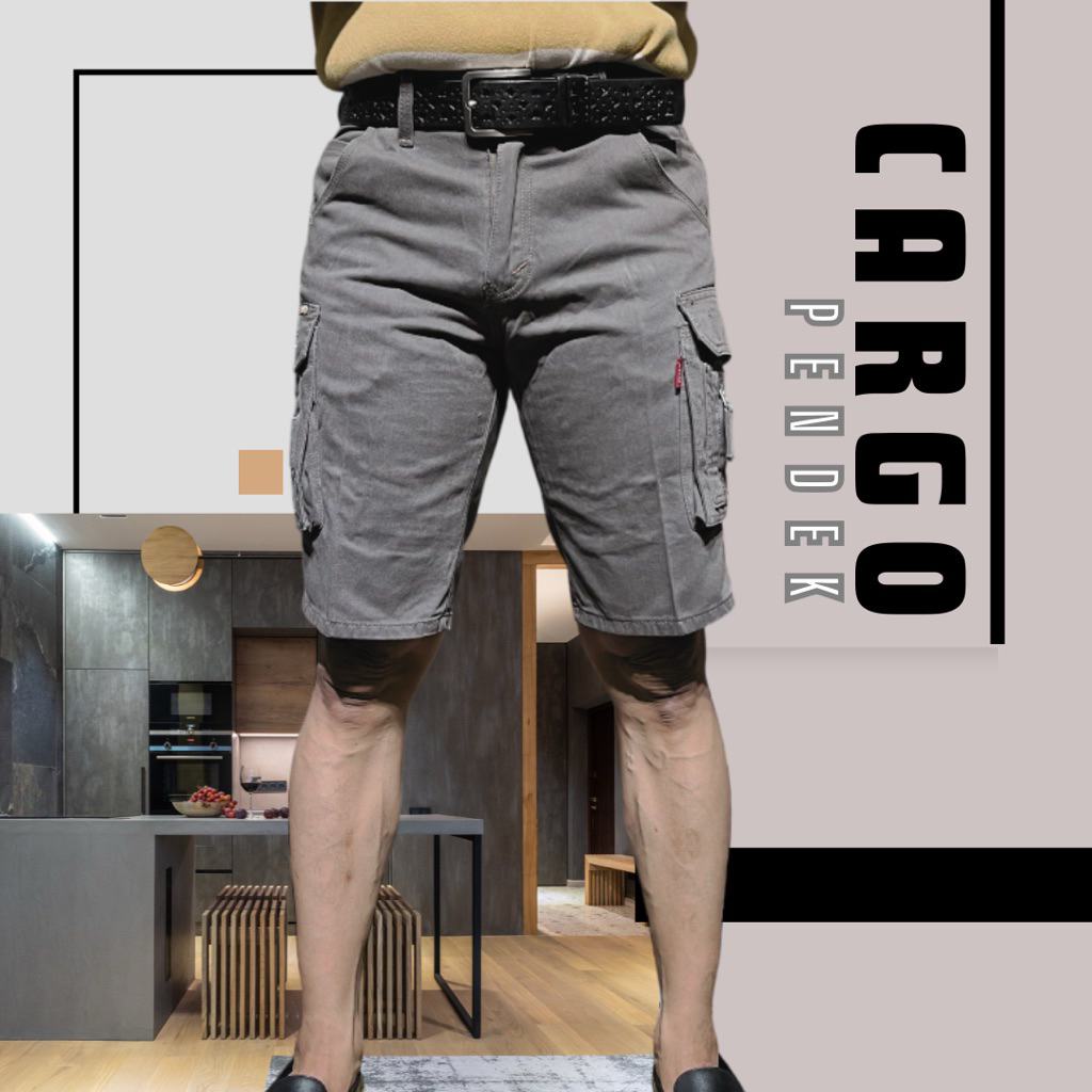 PO66 - Celana Cargo Pendek Bahan Canvas Premium Size 28-34 Cargo Reguler O'City Project