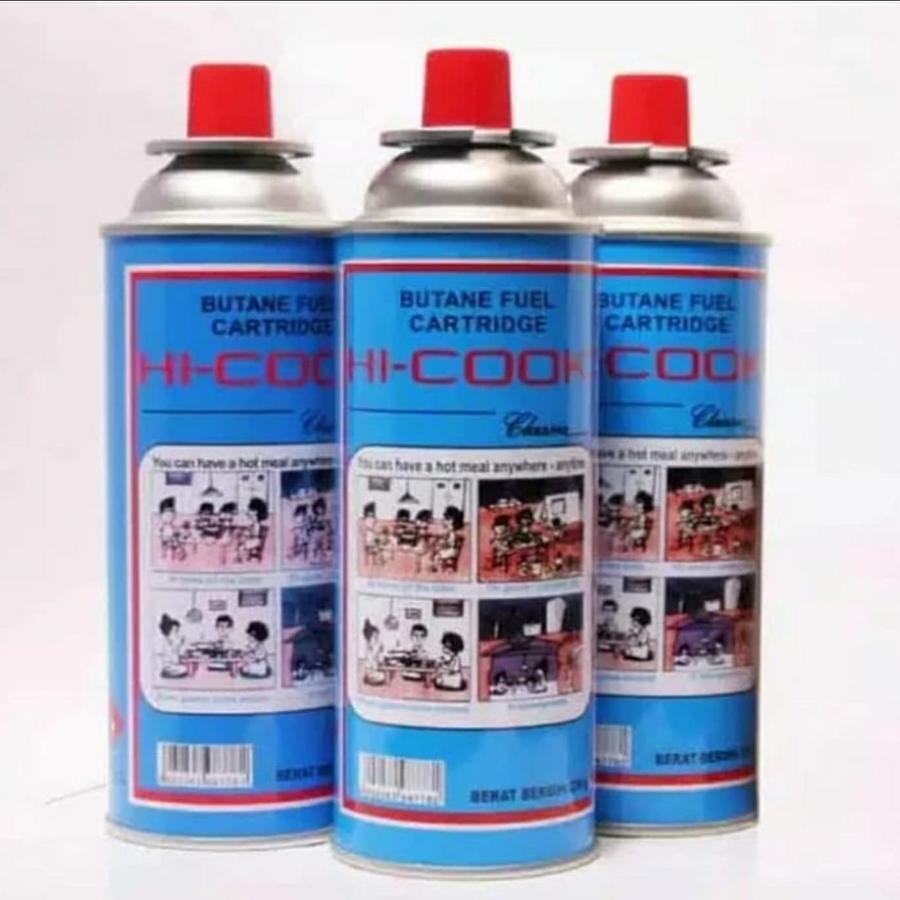 Gas Portable Hi-Cook Original Baru 230 Gram - Gas Portable Hi-Cook/Gas Kaleng portable