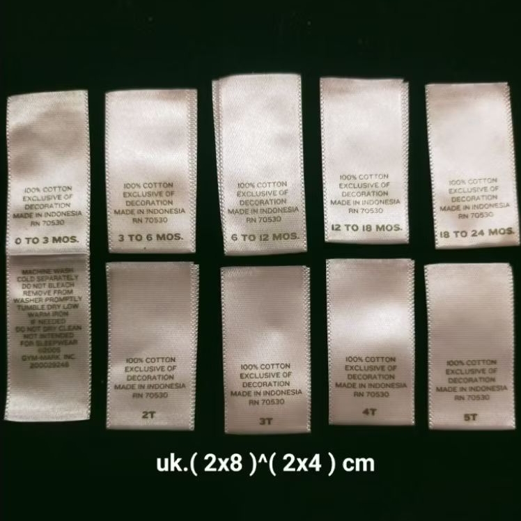 

tag label merek (wash misc) label tag cod70530