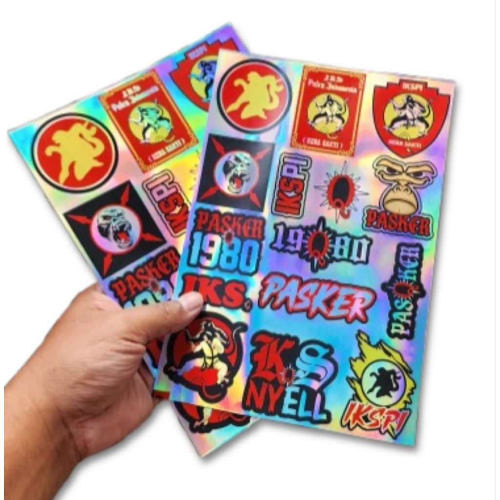 

STICKER IKSPI HOLOGRAM dan GLOSY // PENCAK SILAT KERA SAKTI 1980