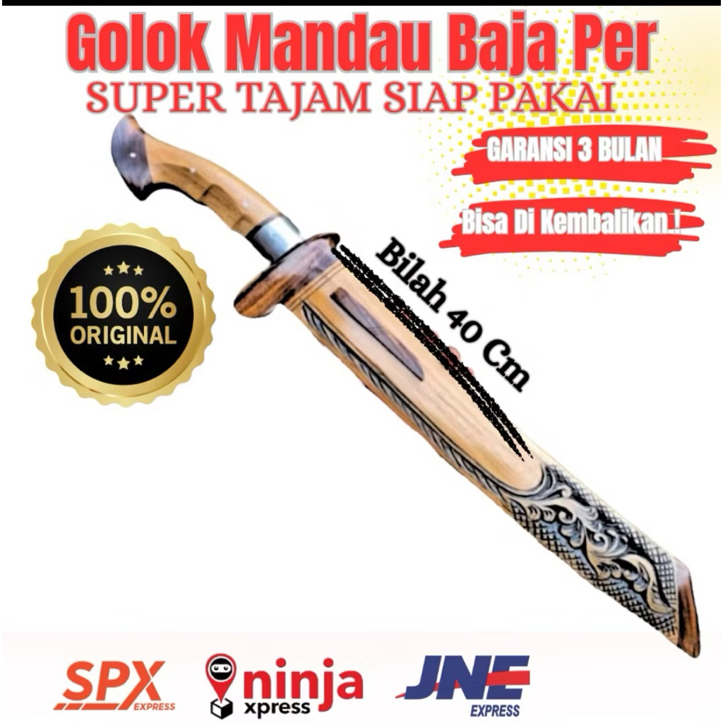 GOLOK PANJANG | Golok Kebun Model Mandau > Peralatan Berkebun