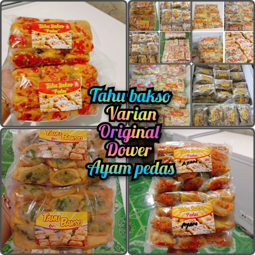 

Tahu bakso ori dan pedas isi 12