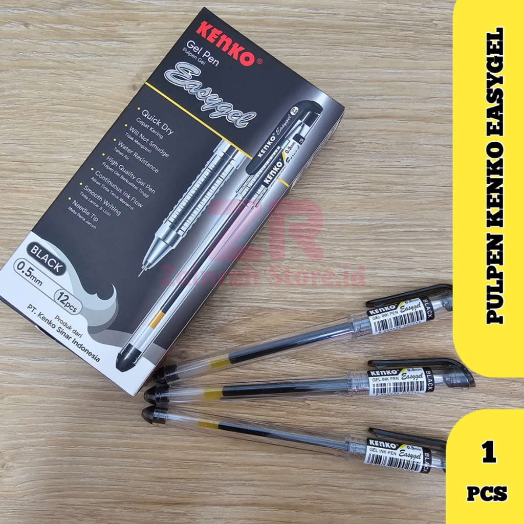 

( 1 PCS ) Pulpen Kenko Easy Gel 0.5mm Bolpen Pena Murah Berkualitas