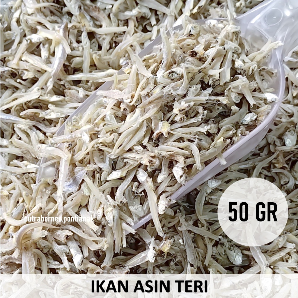 

[Praktis] Ikan Teri Pontianak 50 gr / Ikan Asin Bahan Sambal Teri