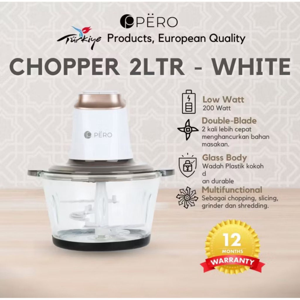 NEW chopper pero 2L white