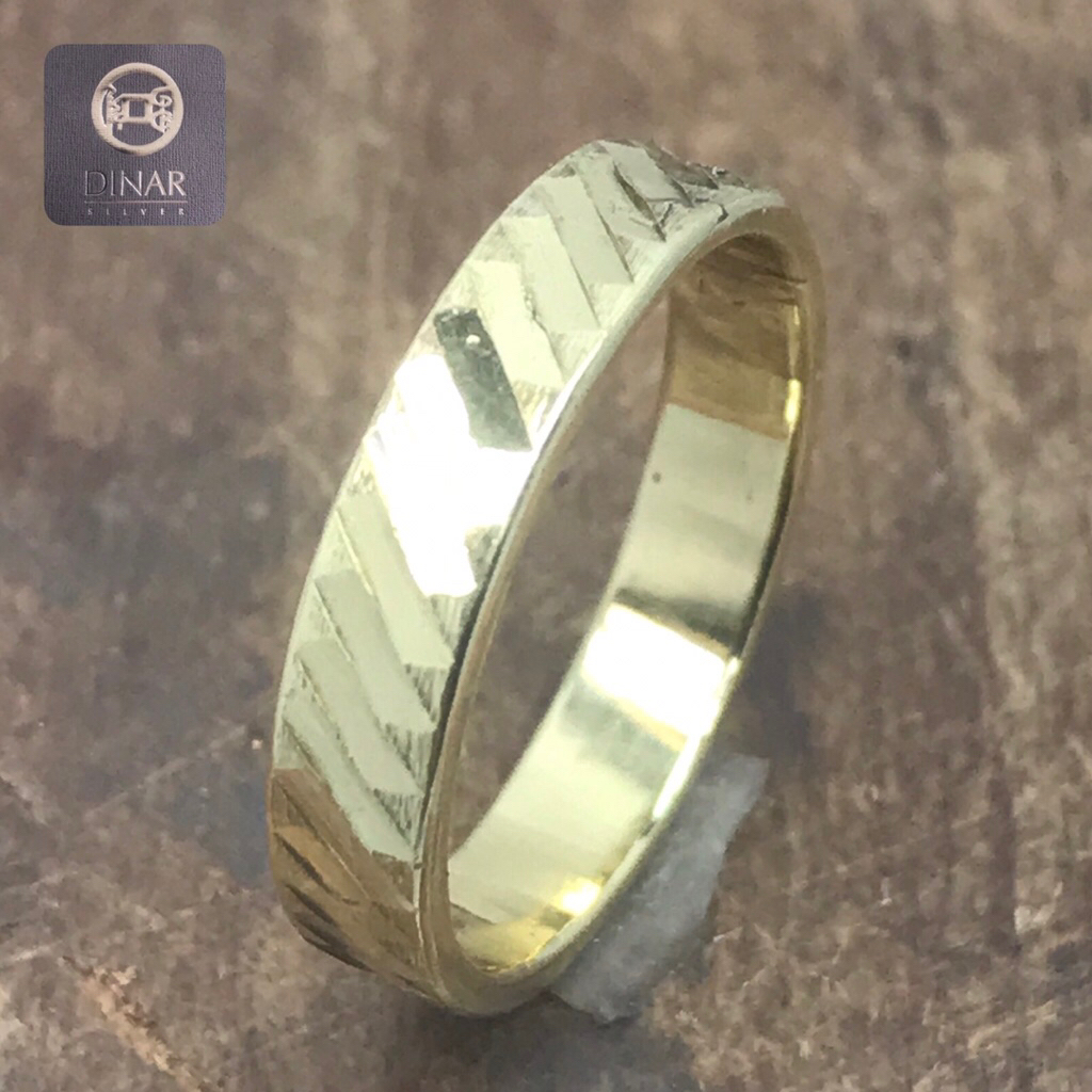 Cincin Tunangan Couple Emas 24K Replika Nordic Gold Koin Belanda