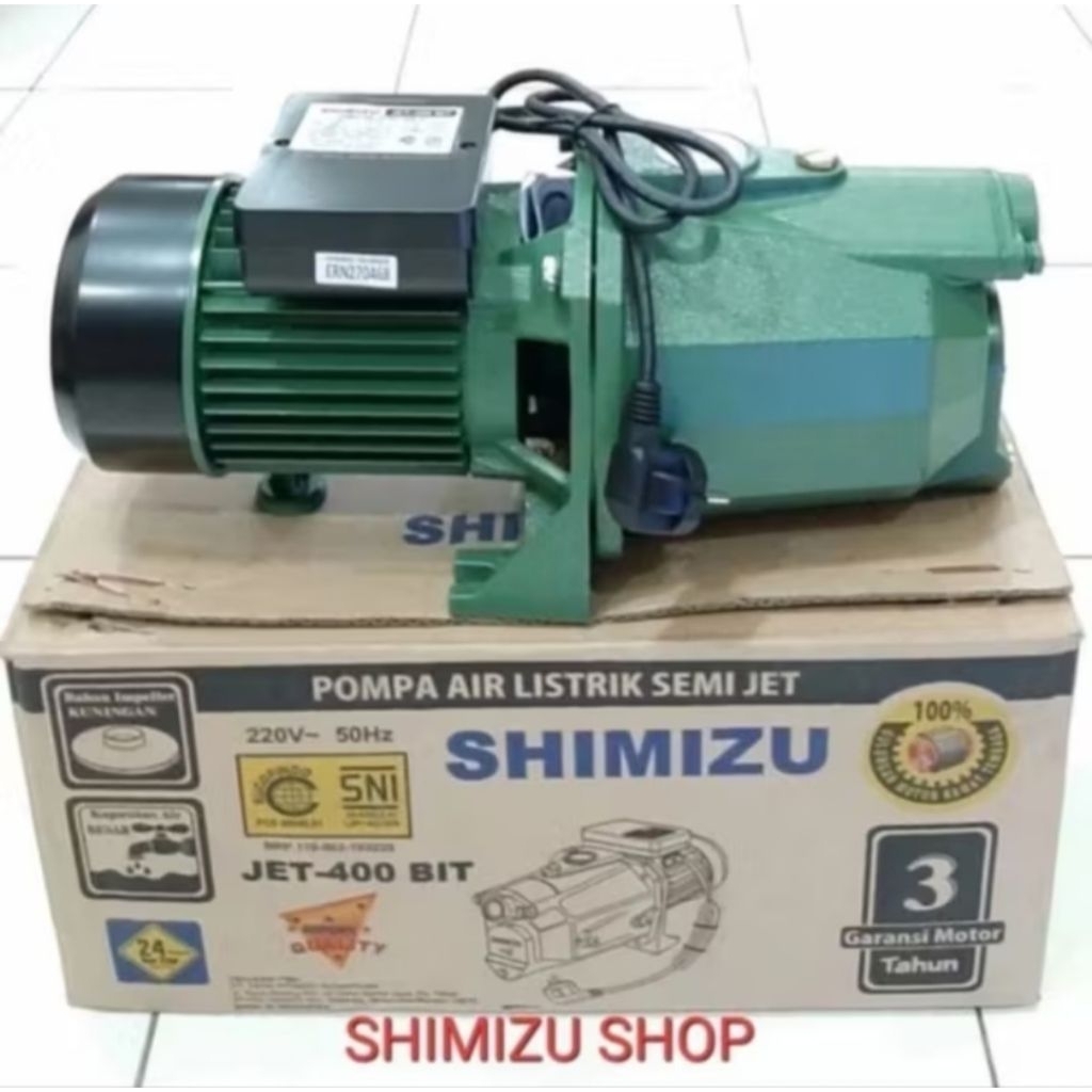 Pompa Air Shimizu Jet400Bit / Pompa Semi Jet Shimizu 400watt Shimizu Jet 400Bit
