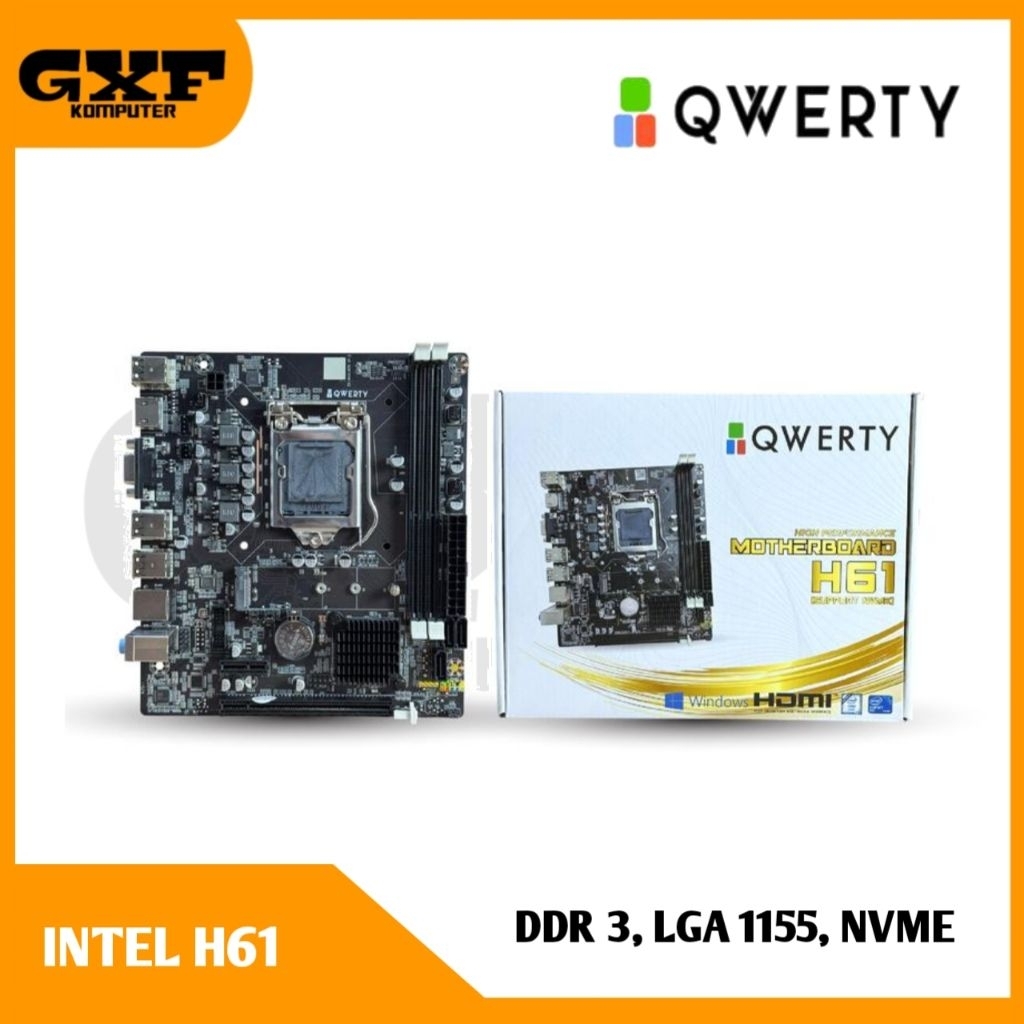 Motherboard Qwerty H61 LGA 1155 NVME