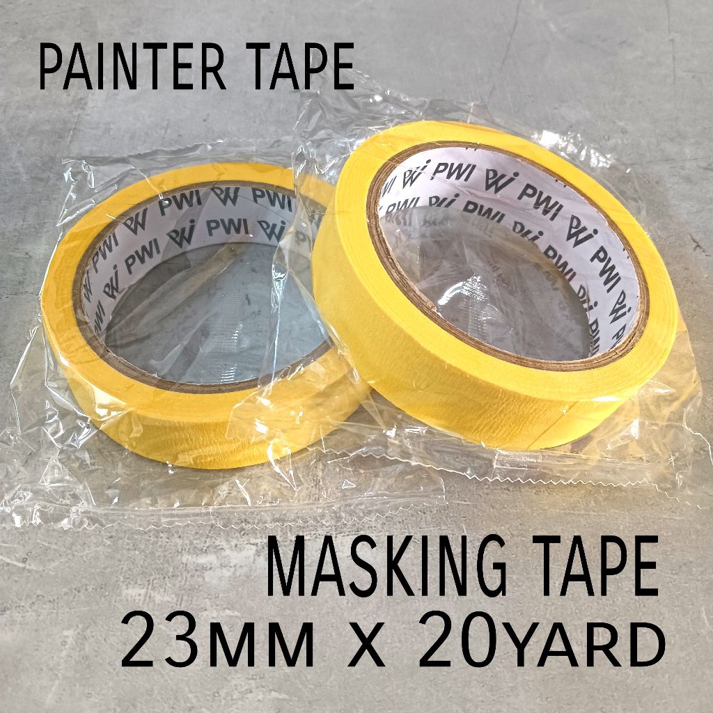 

Masking Tape Kuning 23mm x 20yard PWI / Isolasi Kertas