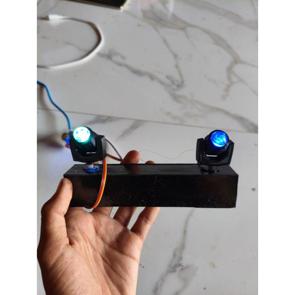 Mini Beam Lighting 5 volt RGB untuk miniatur