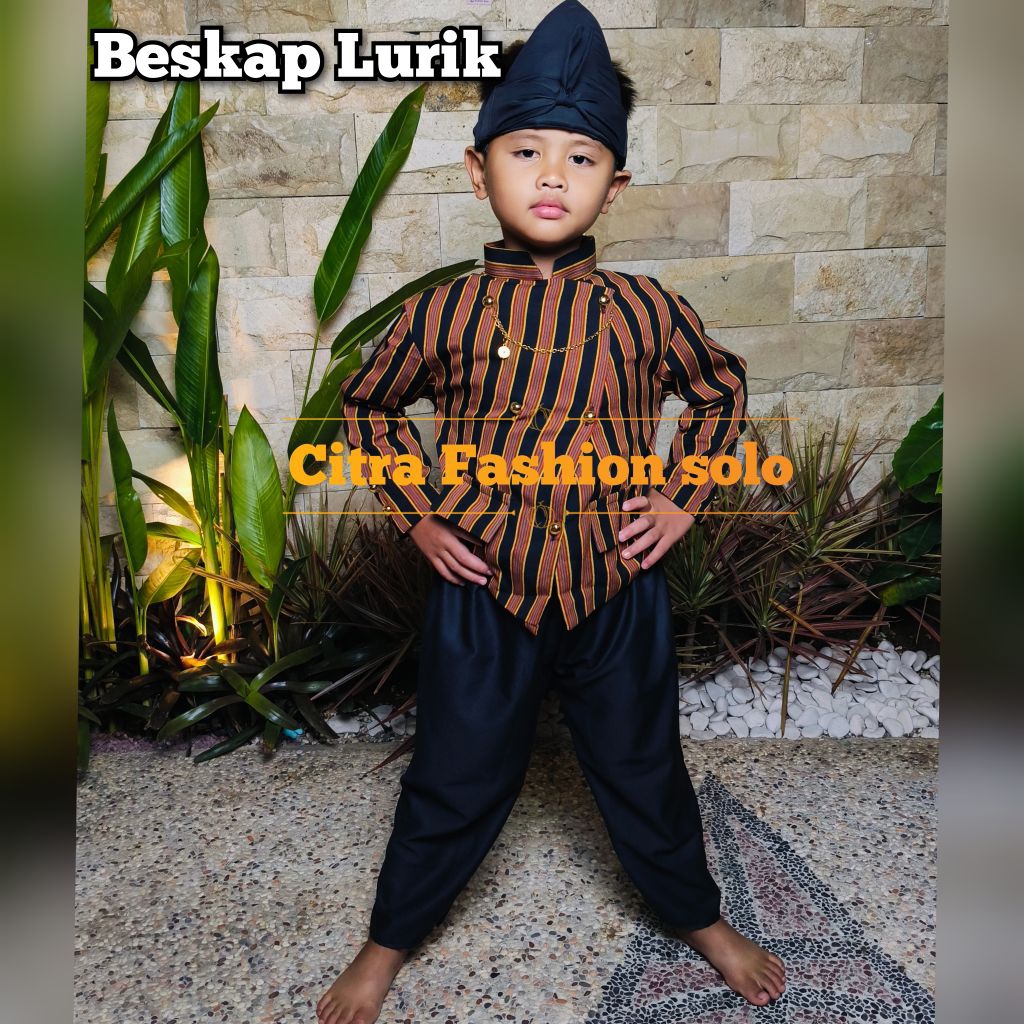 Beskap Lurik Anak / Lurik Beskap / Lurik